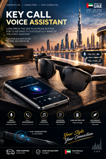 GS8 - Wireless Bluetooth Smart Glasses
