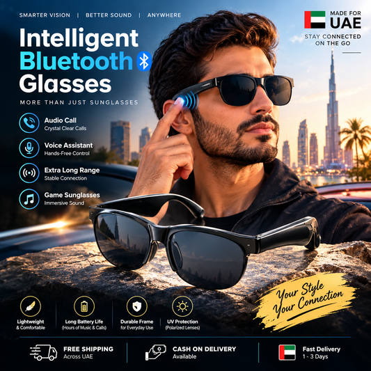 GS8 - نظارات ذكية لاسلكية بتقنية البلوتوث